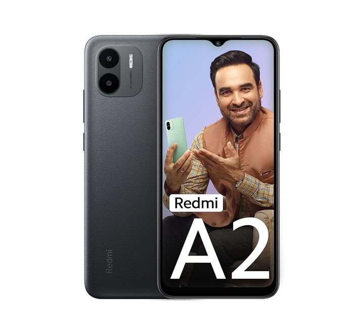 Redmi A2 (Classic Black 2GB RAM 32GB Storage) | Powerful Octa Core G36 Processor | Upto 7GB RAM | Large 16.5 cm HD+ Display with Massive 5000mAh Battery | 2 Years Warranty  (A2 2+32GB C/BLACK)
